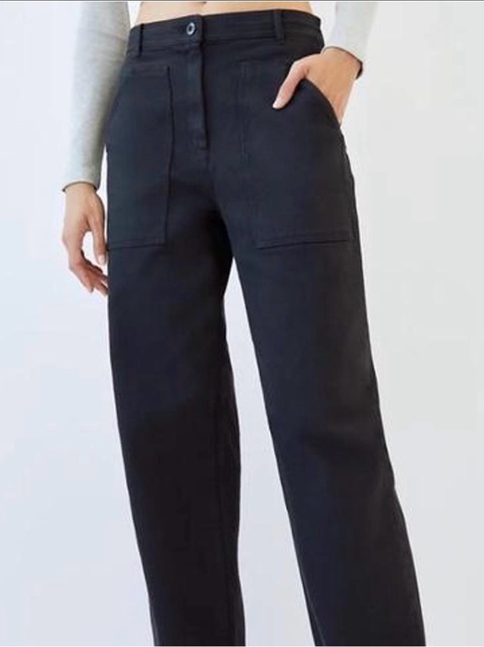 Aritzia Wilfred Free Modern Utility Pant Black 10